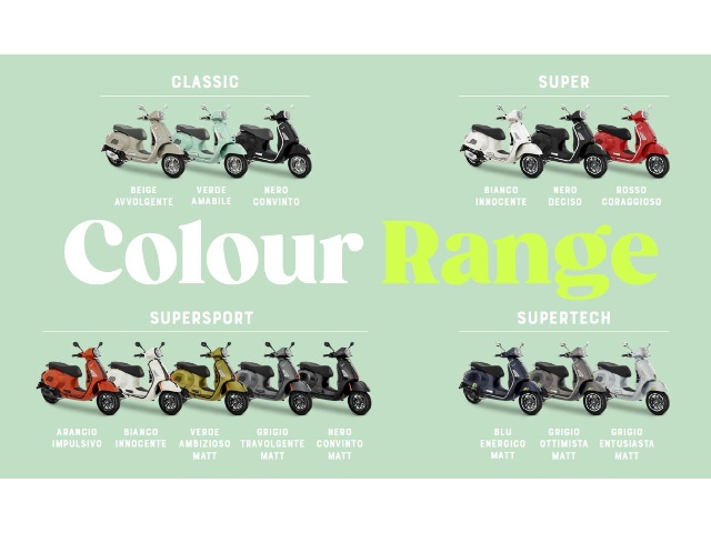 Vespas Farben 2023